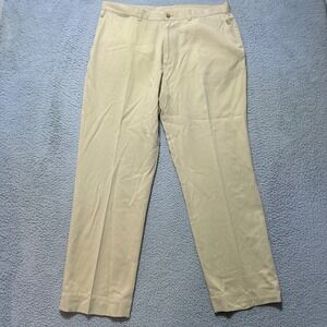 Pusser's West Indies Mens 38W 32L Silk Cotton Blend Khaki Dress Pants